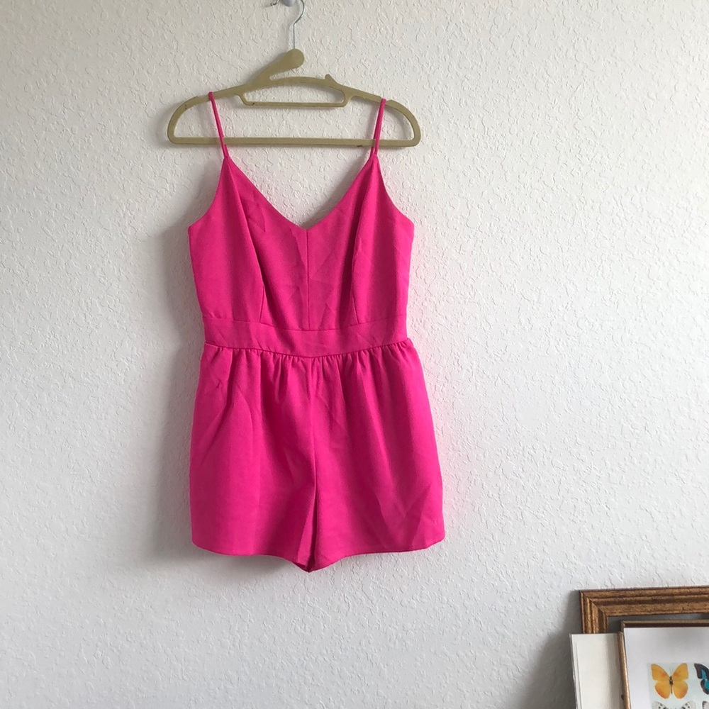 Hot Pink Romper